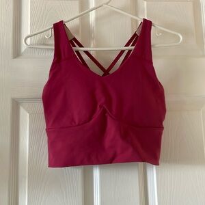 The great north pink sports bra yoga compression